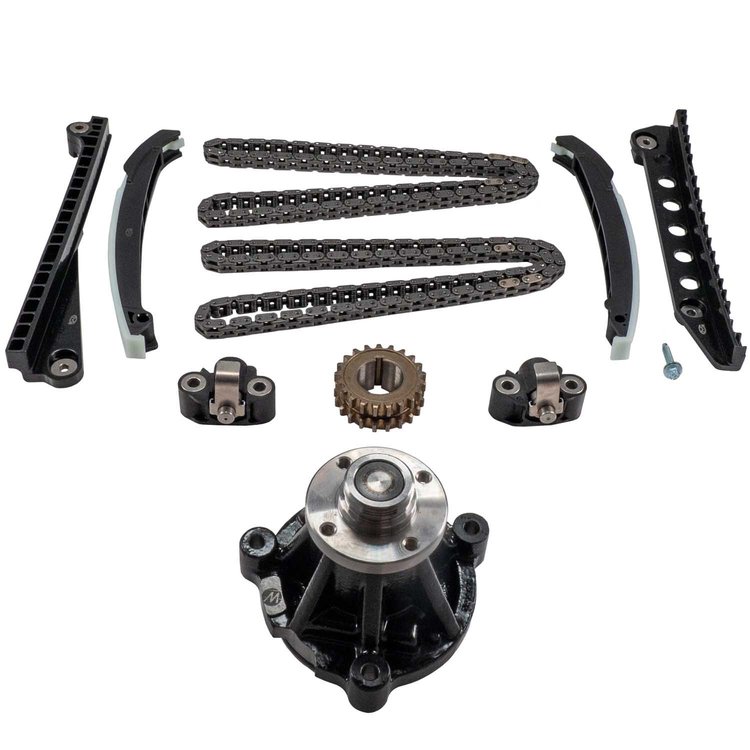 3-391SCWP-1 Stock Replacement Engine Timing Chain Kit with Water Pump Ford 6.8L
