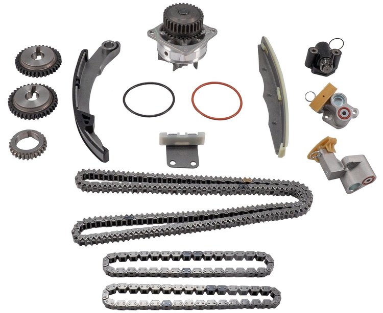 3-720SAHWP Stock Replacement Engine Timing Chain Kit with Water Pump Nissan 3.5L