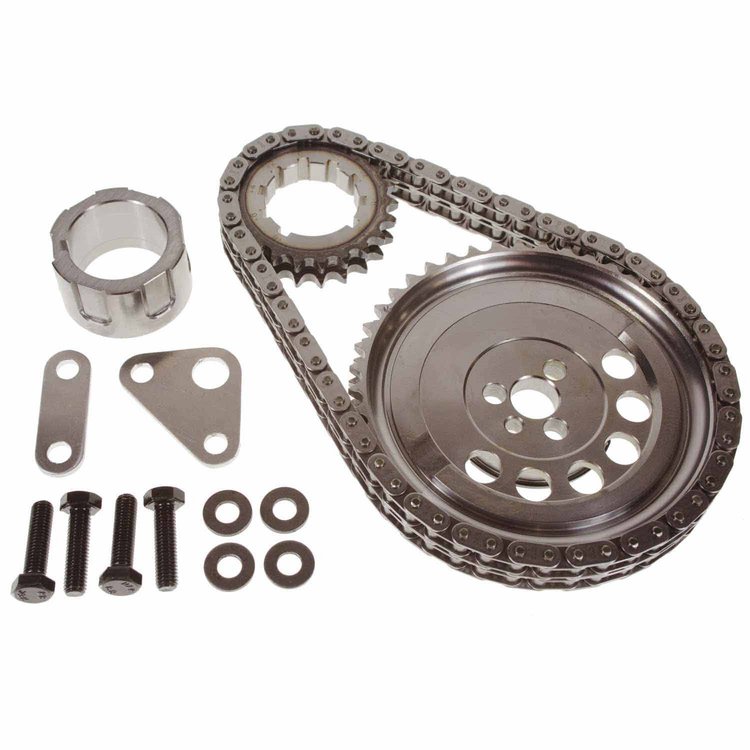 48561T-9 Premium Racing Timing Chain Set/Kit for Select 97-10 GM LS 4.8L, 5.3L, 5.7L, 6.0L, Billet Steel [Double Roller Chain]
