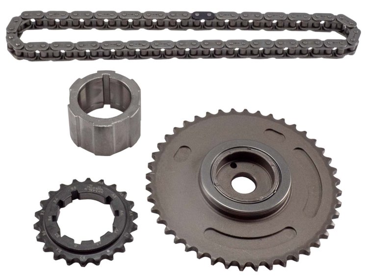 48564T-9 Premium Racing Engine Timing Set GM/Saab LS 4.8/5.3/6.0/6.2L Engines, Billet Steel [Single Roller Chain]