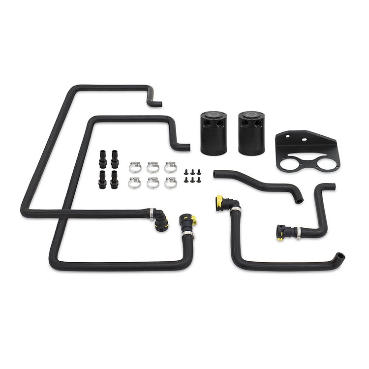 MMBCC-F27T-18SBE Baffled Oil Catch Can System Ford F-150 2.7L EcoBoost 2018-2020