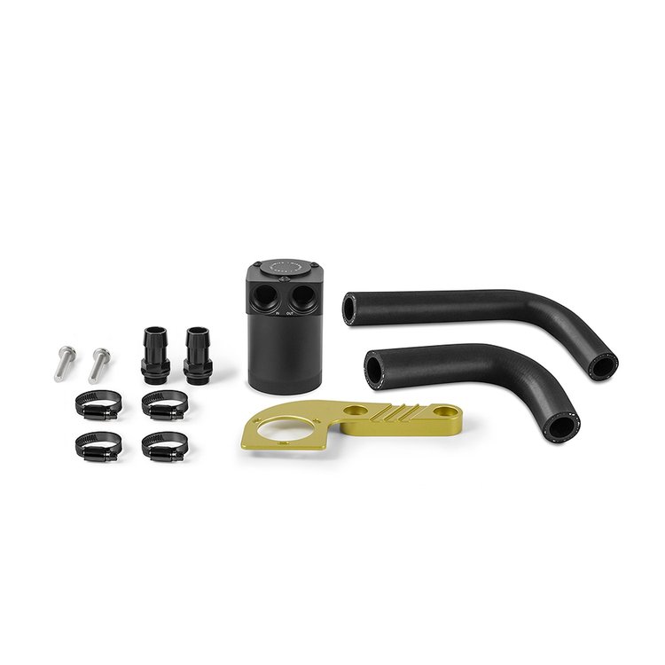 MMBCC-F80-15CAY Baffled Oil Catch Can, Color Matched, Fits BMW F8X M3/M4 2015-2020