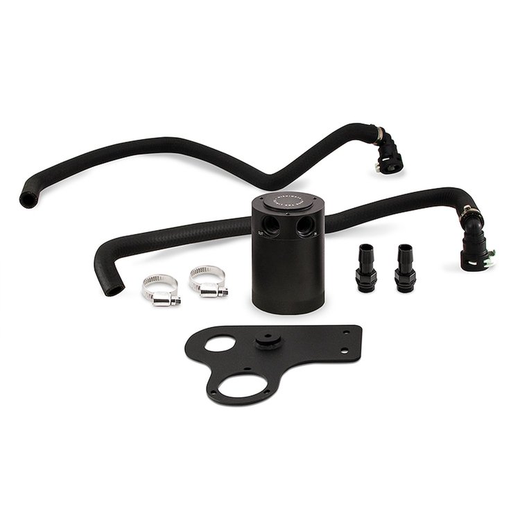 MMBCC-MUS8-18PBE Baffled Oil Catch Can, PCV Side, fits Ford Mustang GT 2018-2023