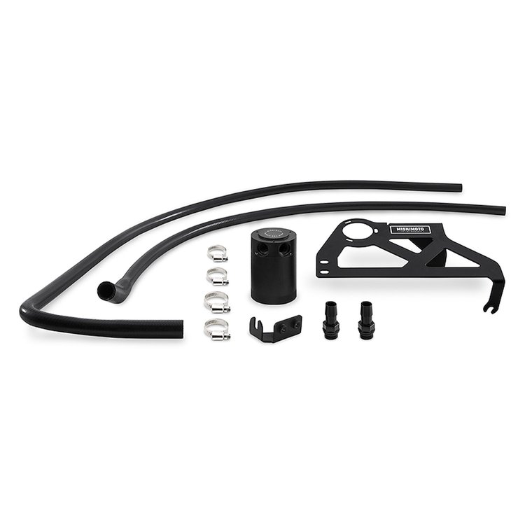 MMBCC-WR6-12PBE2 Baffled Oil Catch Can, fits Jeep Wrangler JK 2012-2018