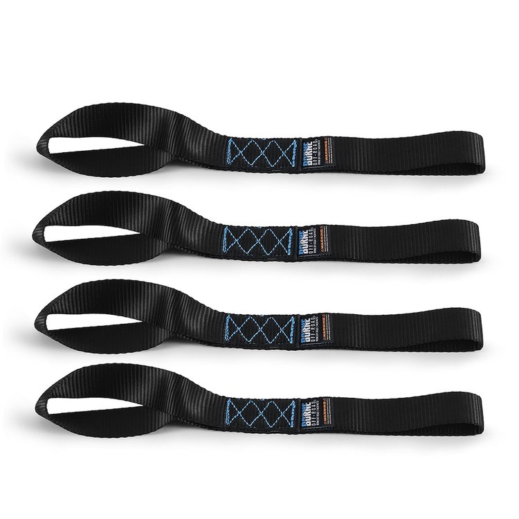 BNRTC-SLP-4BK Borne Off-Road Soft Loop Tie-Down Straps