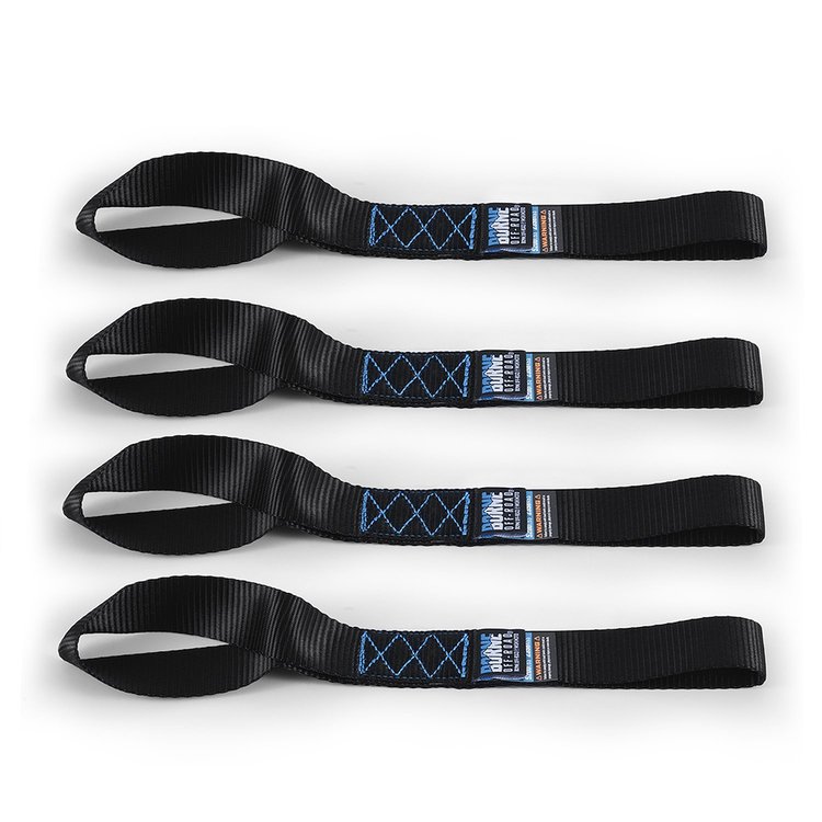 BNRTC-TDHD-4BK Borne Off-Road Heavy-Duty Ratchet Tie-Down Kit (4-pack)