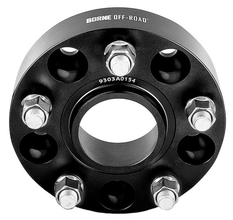 Borne Off-Road 5 x 127 mm Wheel Spacers [1.500 in. Thick] for 2011-2019 Dodge Durango, Select 2011-2020 Jeep Models [Black]