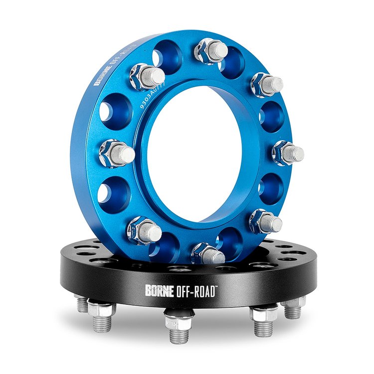 BNWS-006-250BL Borne Off-Road 8X165.1 Wheel Spacers, Fits RAM 6.7L Cummins 2012+