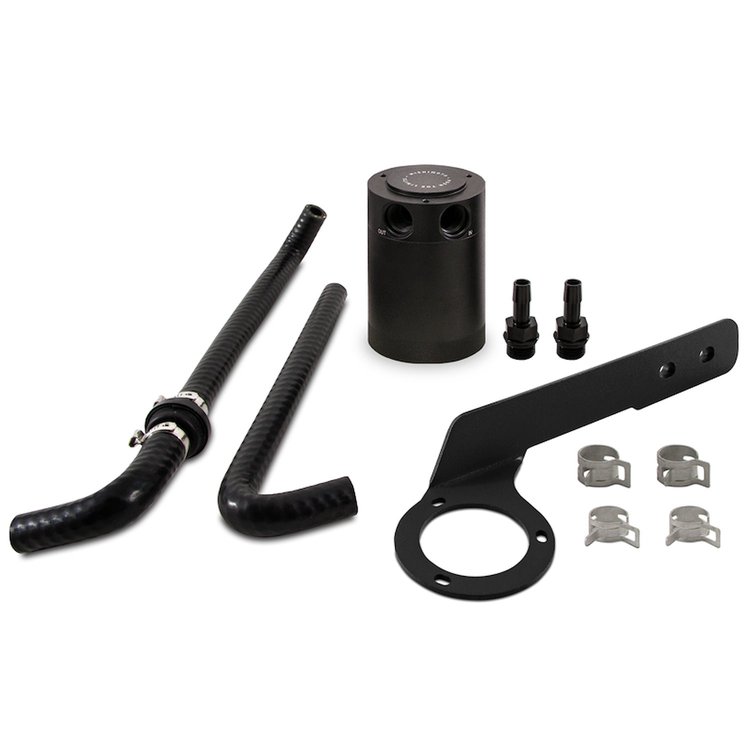 MMBCC-ACRD20-18PBEBK Baffled Oil Catch Can, PCV Side, fits Honda Accord 2.0T 2018-2022