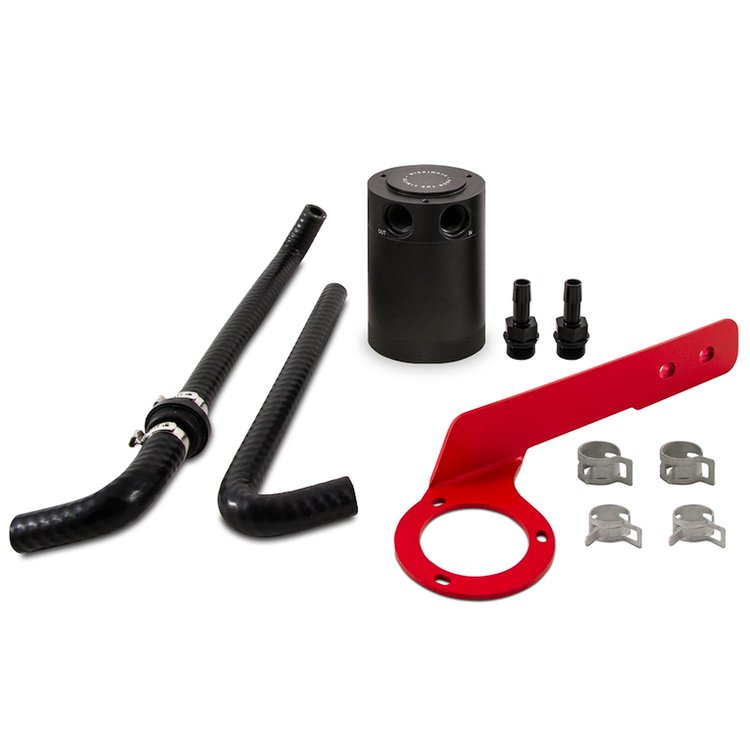 MMBCC-ACRD20-18PBERD Baffled Oil Catch Can, PCV Side, fits Honda Accord 2.0T 2018-2022
