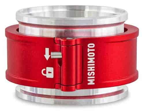 Quick-Release Billet Aluminum Clamp Assembly 2.500 in. - Red Anodized