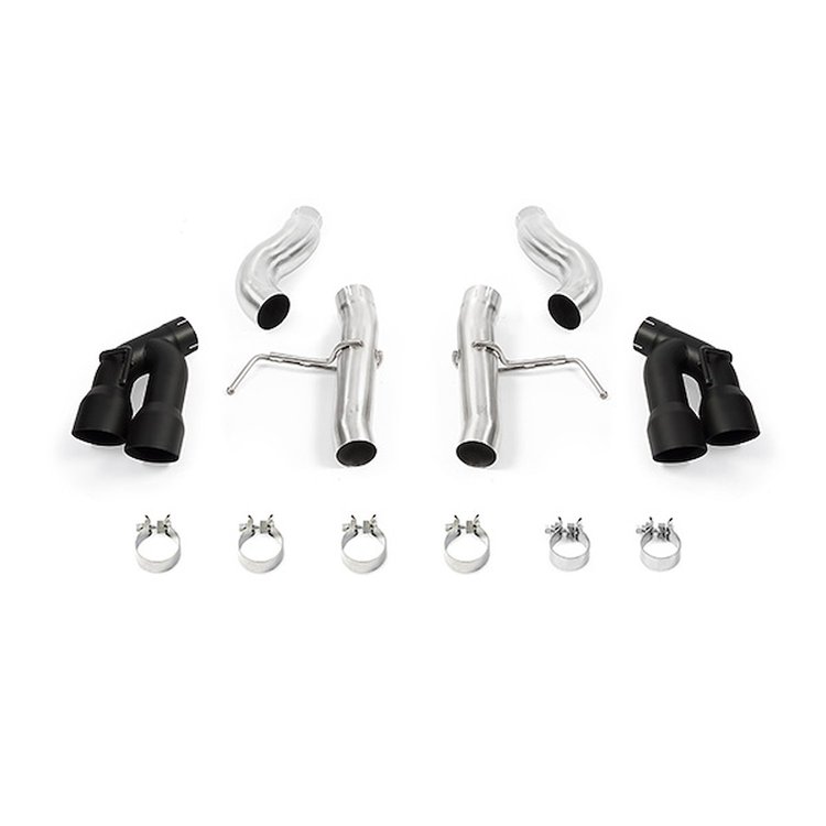 MMEXH-CAM4-16AQTRBK Quad Tip Race Axleback Exhaust, fits Chevrolet Camaro 2.0T 2016+