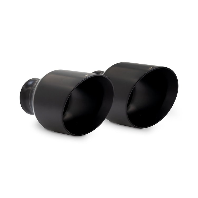 MMEXH-TIP-MOPARBK Exhaust Tips Black 5in Outlet Dodge Charger V8 2015-2024
