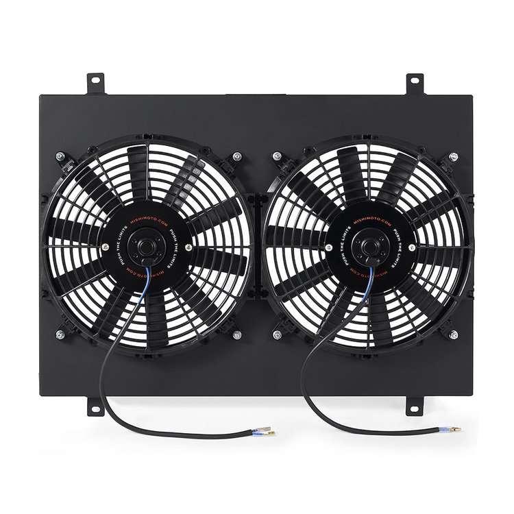 MMFS-MUS-79BK Performance Aluminum Radiator Fan Shroud Kit, fits Ford Mustang 1979-1993