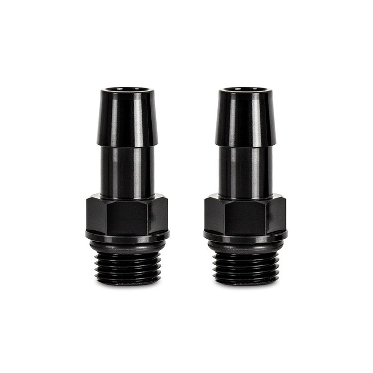 MMFT-M16-12BK M16x1.5 to 1/2-in Hose Barb Aluminum Fittings, Pack of 2