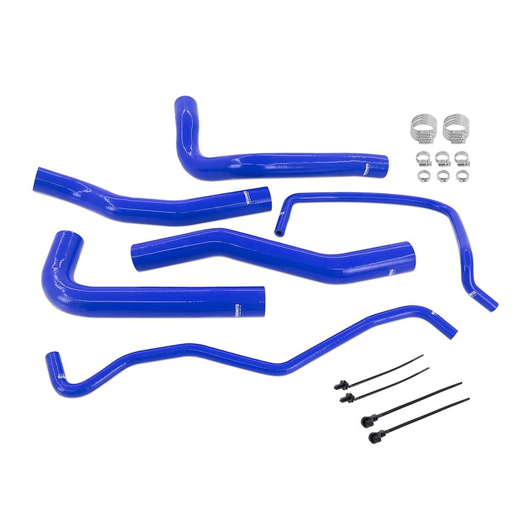 MMHOSE-MUS4-24BL Silicone Coolant Hose Kit Blue Ford Mustang 2.3L EcoBoost 2024+