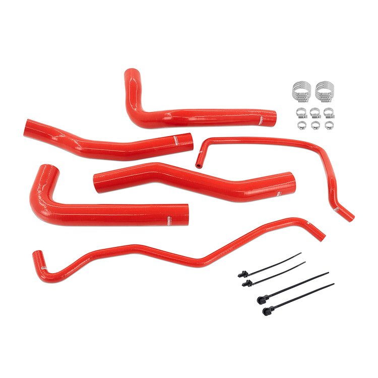 MMHOSE-MUS4-24RD Silicone Coolant Hose Kit Red Ford Mustang 2.3L EcoBoost 2024+