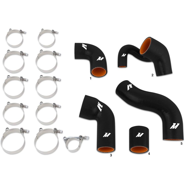 Volvo 850 / S70 / V70 Silicone Turbo Hose Kit - MFG Part No. MMHOSE-VOL-97TBK