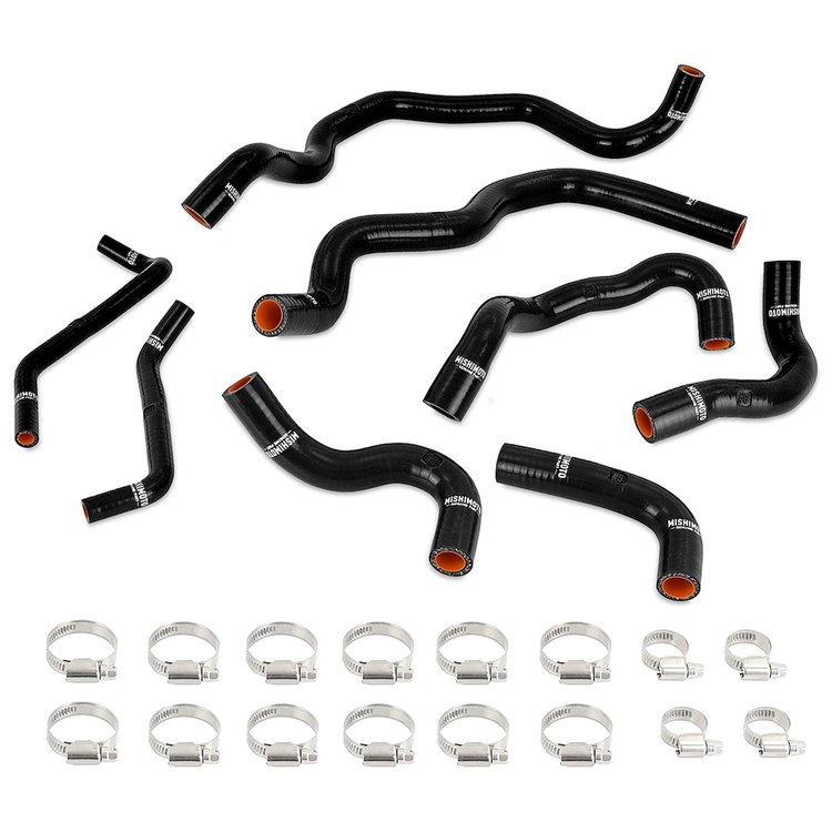 MMHOSE-Q50-16ANCBK Silicone Intercooler Coolant Hose Kit Infiniti Q50/Q60 3.0T 2016+ Black