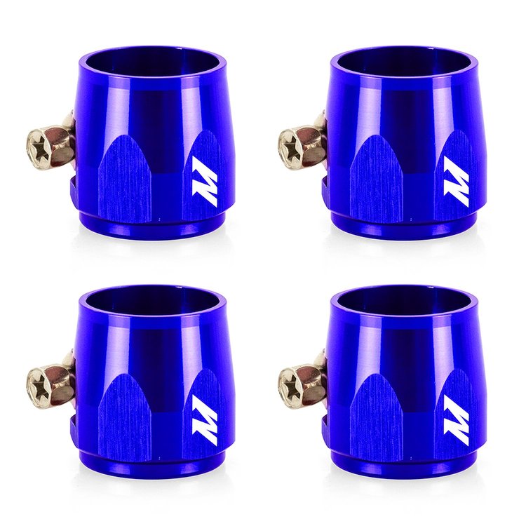 MMHXF-04-4-BL -4AN Hex Hose Finisher Clamp Set