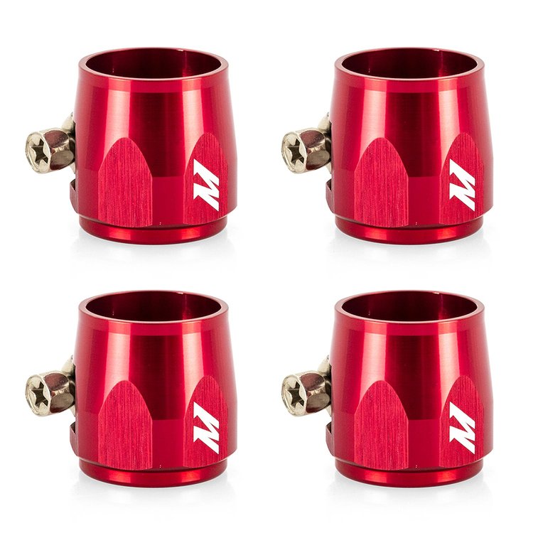 MMHXF-10-4-RD -10AN Hex Hose Finisher Clamp Set