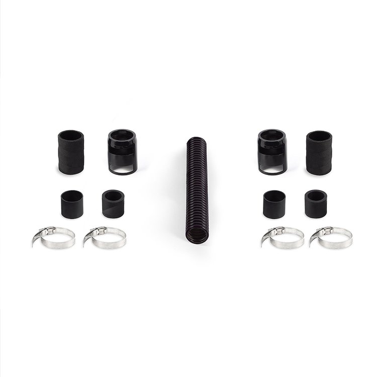 12" FLEX RAD HOSE BLACK