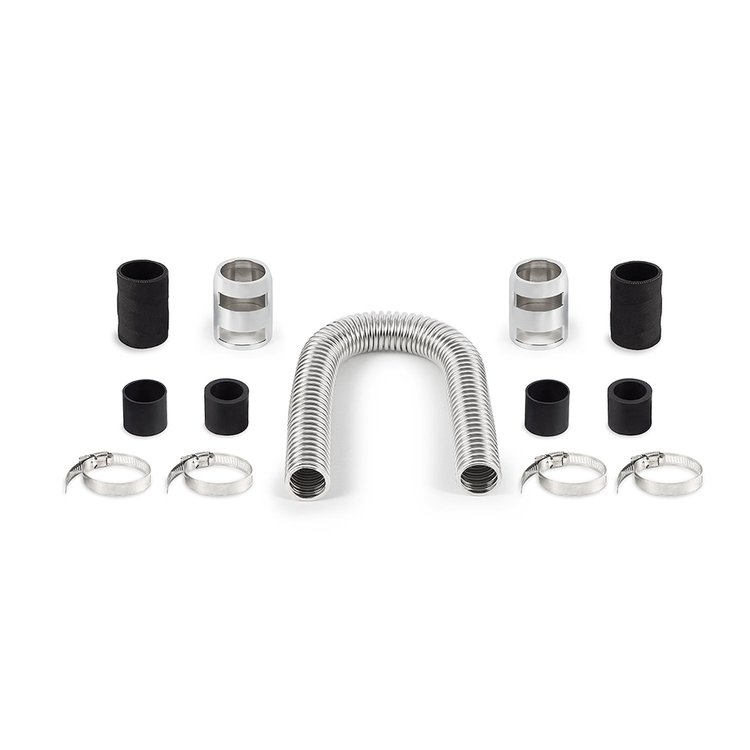 24" FLEX RAD HOSE CHROME