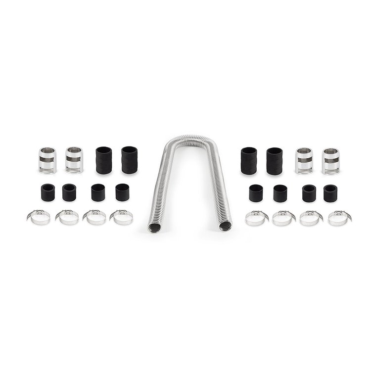 48" FLEX RAD HOSE CHROME