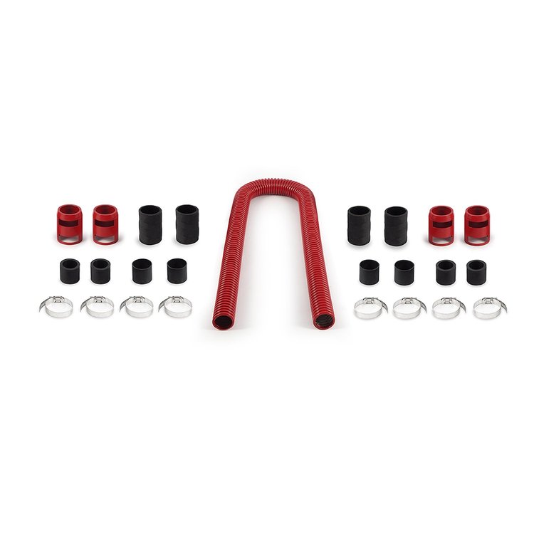 48" FLEX RAD HOSE RED