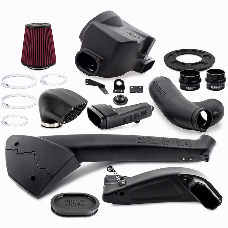 MMB-F35T-17 Borne Off-Road Snorkel and Performance Intake Package, fits Ford Raptor 3.5L EcoBoost 2017-2020