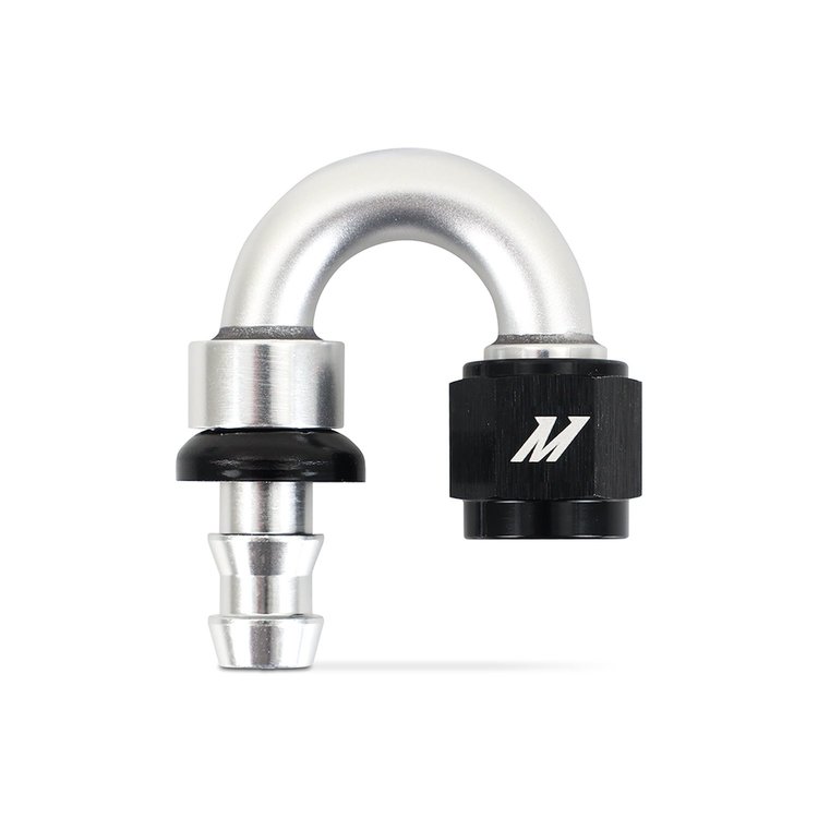 MMFT-PL-6180 Push-Lock Fitting -6AN 180-Degree