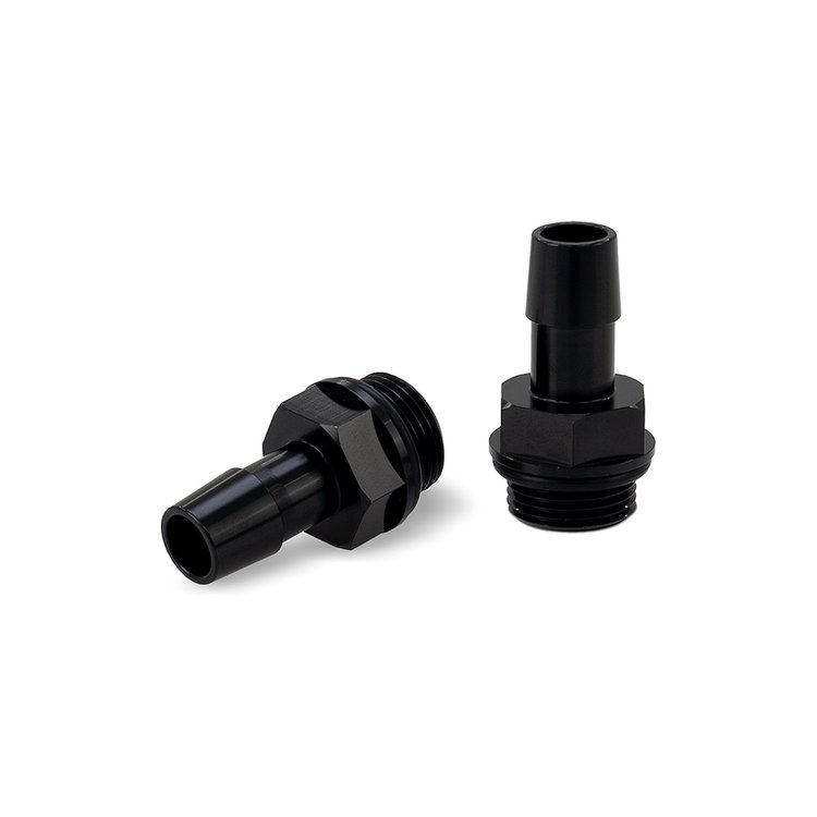 MMFT-M20-12BK M20x1.5 1/2" Hose Barb Aluminum Fittings Pack of 2