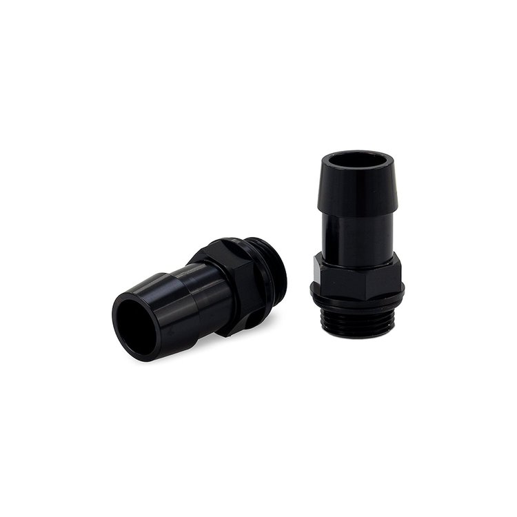 MMFT-M20-34BK M20x1.5 3/4" Hose Barb Aluminum Fittings Pack of 2