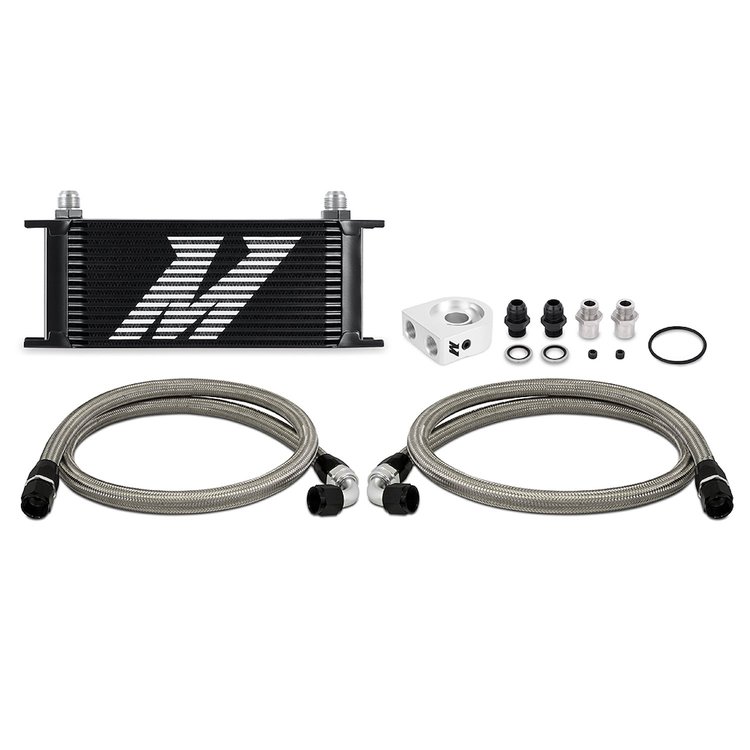 Oil Cooler Kit 16-Row Blk