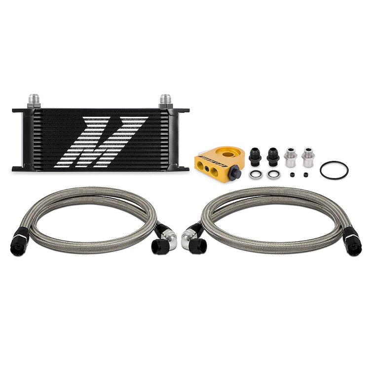 Oil Cooler Kit 16-Row Blk