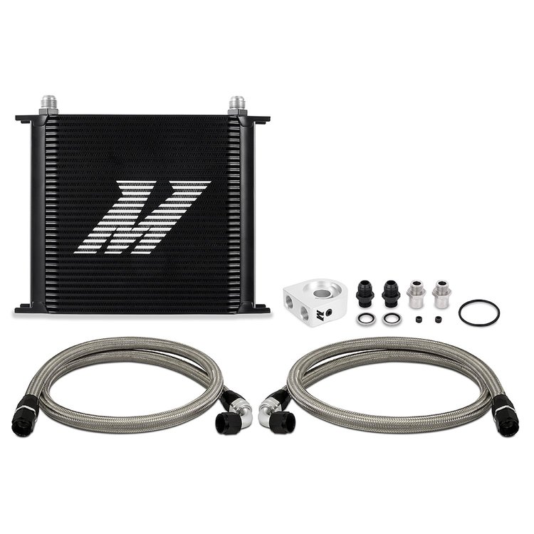 Oil Cooler Kit 34-Row Blk