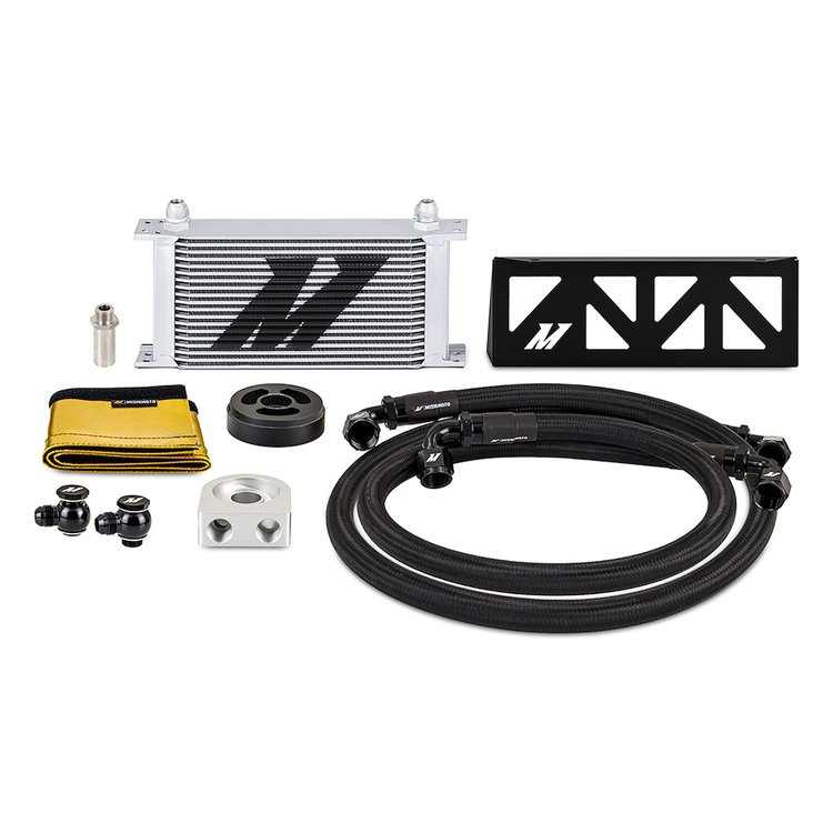 MMOC-BRZ-22NTSL Performance Oil Cooler, Fits Subaru BRZ/Toyota GR86 2022+, Non-Thermostatic, Silver Cooler