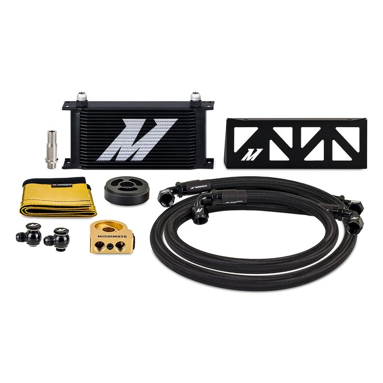 MMOC-BRZ-22TBK Performance Oil Cooler, Fits Subaru BRZ/Toyota GR86 2022+, Thermostatic, Black Cooler