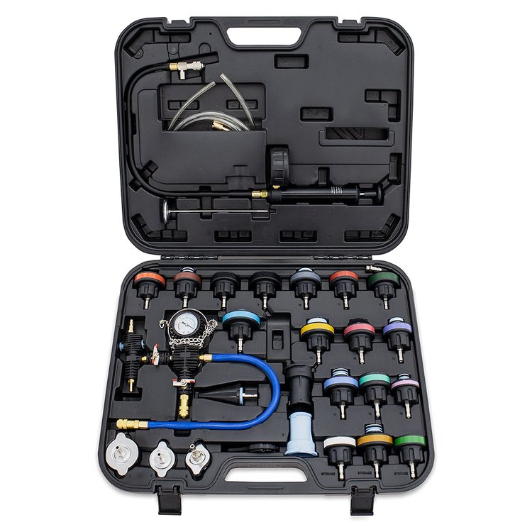 MMTL-CPT-28 28-Piece Cooling System Pressure Tester and Vacuum Refill Kit