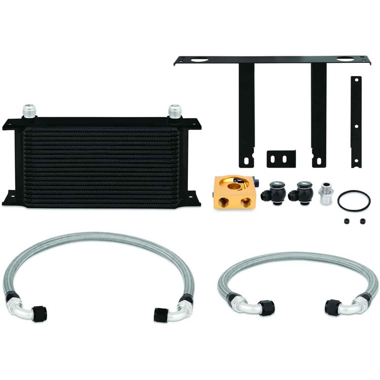 Hyundai Genesis Coupe 2.0T Thermostatic Oil Cooler Kit Black - MFG Part No. MMOC-GEN4-10TBK
