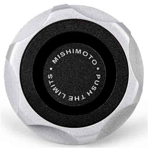 Oil Filler Cap Ford Mustang EcoBoost 2.3L Focus ST 2.0L [Billet Aluminum, Black Insert]