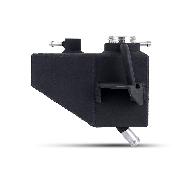 MMRT-MUS-24MWBK Aluminum Coolant Expansion Tank, Fits Ford Mustang GT & EcoBoost 2024+, Micro-Wrinkle Black