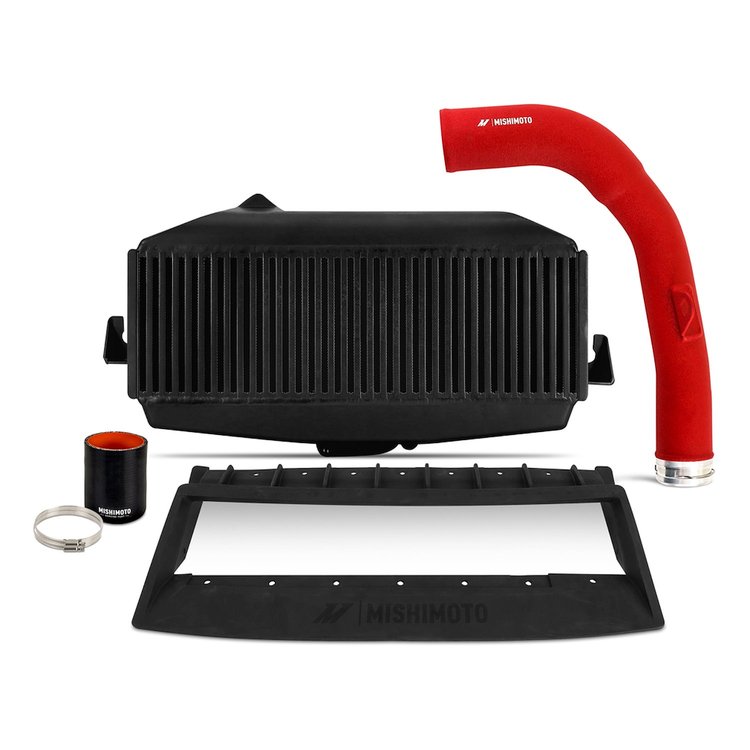 MMTMIC-WRX-22KBKRD Top-Mount Intercooler Kit Subaru WRX 2022+ Black Intercooler Red Pipe