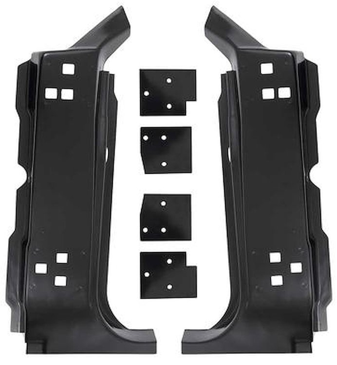 02043A A-Pillar Panel Set 1964-66 Mustang; 6 Piece Set; EDP Coated
