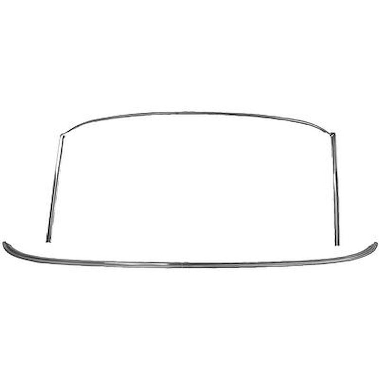 03145B 1969-70 Mustang; Windshield Molding Set; Fastback; 5 Piece Set