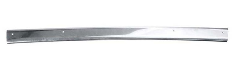 03606C Convertible Windshield Header Molding 1968 Mustang; Polished Stainless