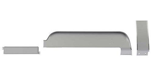 04410F Dash Panel Trim Set 1967 Ford Mustang; Deluxe; Without AC; Brushed Aluminum; 3 Pieces