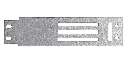 04410G 1967 Mustang; Heater Control Panel Insert; Brushed Aluminum; Lower