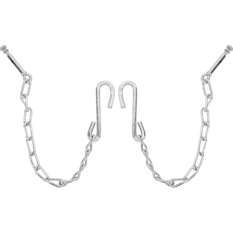 100665 1954-87 Chevrolet, GMC Stepside Pickup, Tailgate Chain Set, w/ Hardware, Chrome Plated