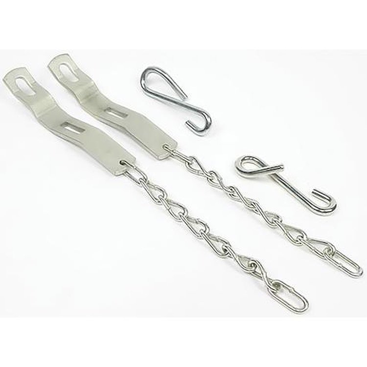 100666 1958-66 Chevrolet, GMC Fleetside Pickup, Tailgate Chain Set, w/ Hardware, Zinc-Plated